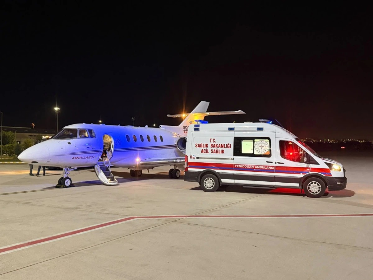 50 Günlük Eylül Bebek, Ambulans Uçakla Konya’ya Sevk Edildi